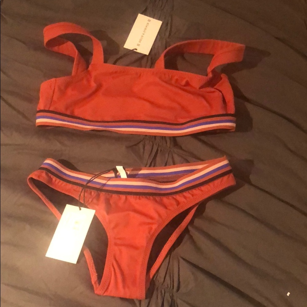 Solid + Strip Madison Bikini - Picture 2 of 2